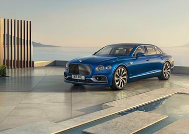 Blue Bentley Flying Spur