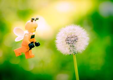Lego Bee and Dandelion