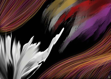 Abstract Art with Swirls