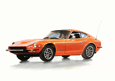 Orange Datsun 240Z
