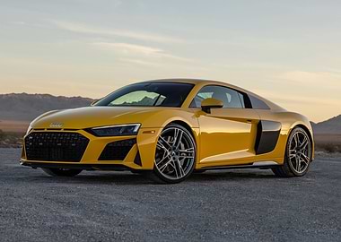 Yellow Audi R8 Coupe