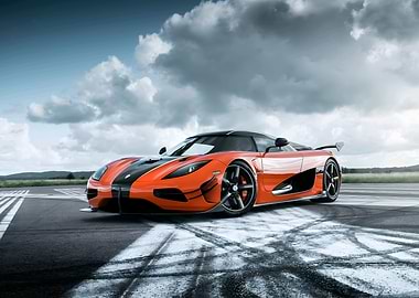 Orange Koenigsegg Agera