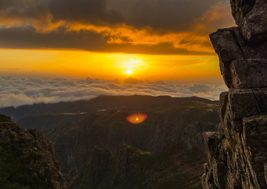 Mountain Sunset Landscape