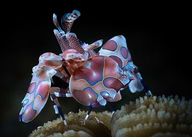 Harlequin Shrimp on Coral