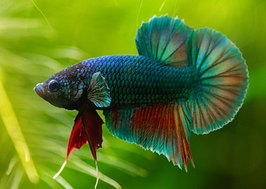 Colorful Betta Fish