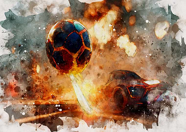 Futuristic Car and Sphere Rocket