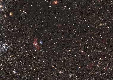 Starry Night Sky & Bubble nebula