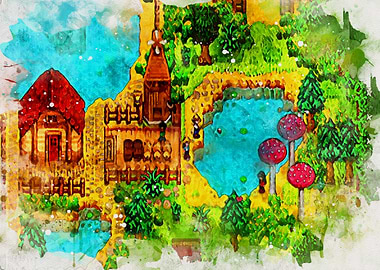Stardew Valley Watercolor