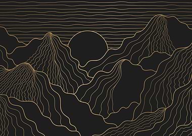 Gold Mountain Landscape