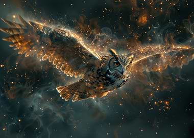 Cosmic Owl Fantasy