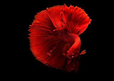 Red Betta Fish