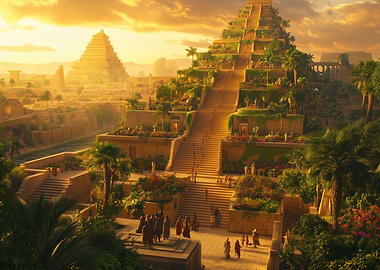 Ancient City at Sunset