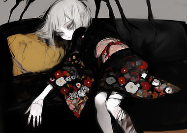 Anime Girl in Kimono