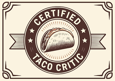 Certified Taco Critic Logo