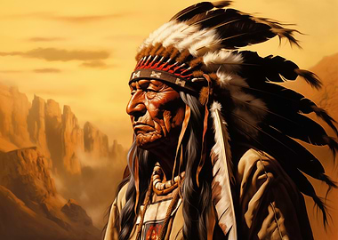 Native American Chief Portrait