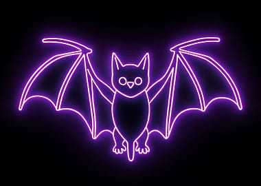 Purple Neon Bat