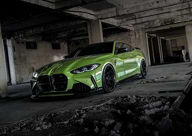 Green BMW M4 Coupe