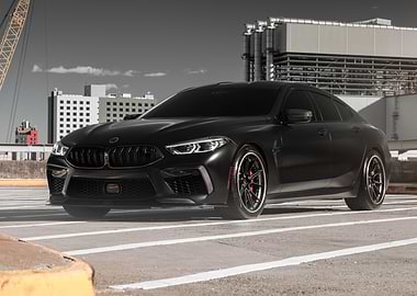 Black BMW M8 Gran Coupe