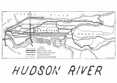 NYC Subway Map 1900s