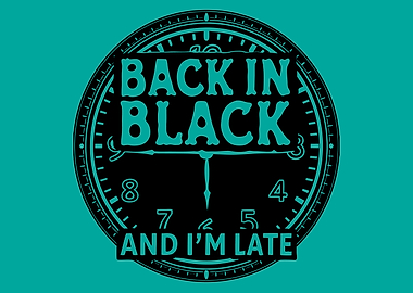 Back in Black Clock