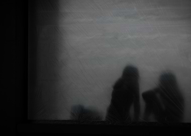 Silhouettes Through Frosted Glass