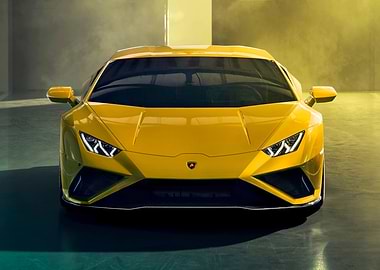 Yellow Lamborghini Huracan