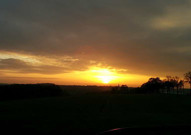 Golden Sunset Landscape