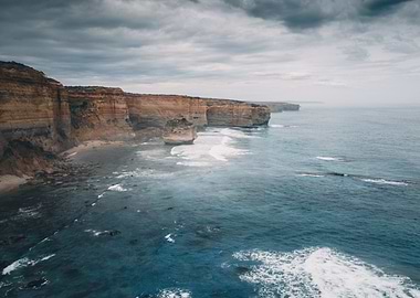 Coastal Cliffs and Ocean
