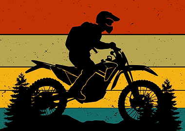 Motocross Rider Silhouette