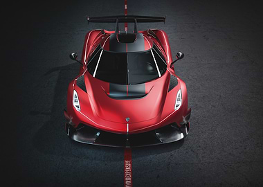 Red Sports Car Front View