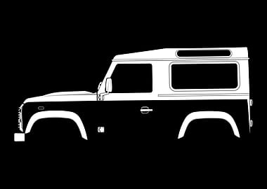 Defender 90 Silhouette