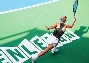 Tennis Player Backhand