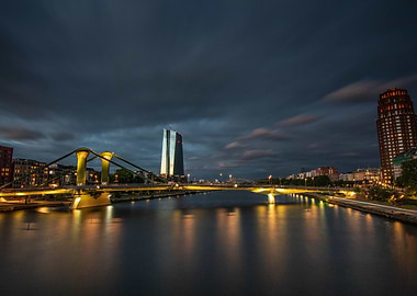Frankfurt Skyline at Dusk
