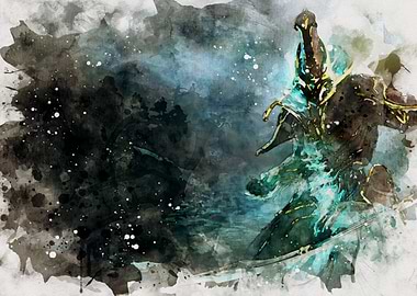 Warframe Watercolor Art