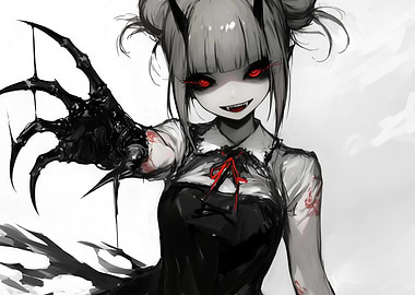 Anime Girl with Claws