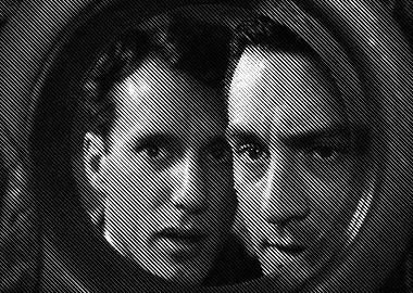 Halftone Portrait Duo