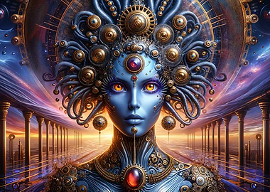 Cosmic Vision of a Futuristic Being