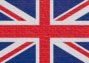 Union Jack Brick Wall Flag of the United Kingdom