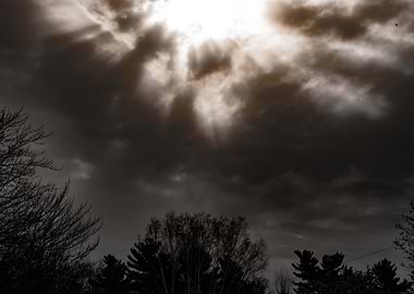 Sunbeams Through Clouds