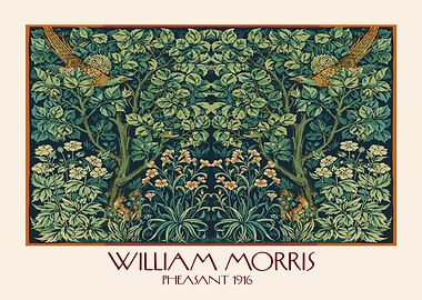 William Morris Pheasant Floral