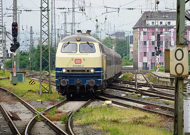 German Train in Station