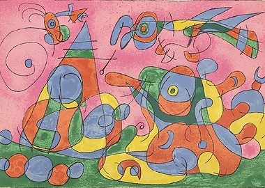 Abstract Art Print by Joan Miró