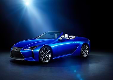 Blue Lexus Convertible