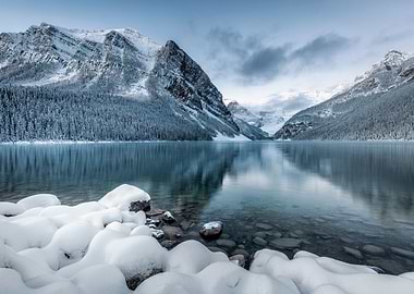 Snowy Mountain Lake