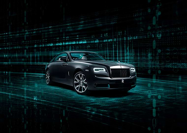 Black Rolls Royce Wraith