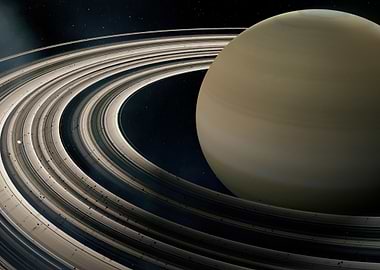 Saturn Rings and Planet