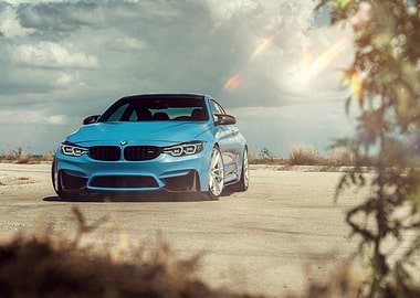 Blue BMW M4