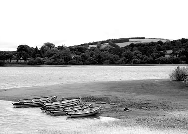 Rowboats on a Calm Lake