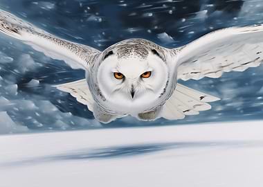 Snowy Owl in Flight