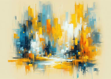 Abstract Cityscape Painting